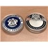Image 1 : Lot of 2 collector coins - Thin Blue Line and United States Seal of the President, both NEW in case