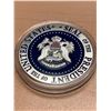 Image 2 : Lot of 2 collector coins - Thin Blue Line and United States Seal of the President, both NEW in case