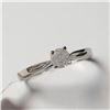 Image 2 : 14K White Gold Diamond (0.25Ct,I3,H) Ring (~Size 6)( (~weight 1.24g), Made in Canada, Appraised Reta