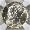 Image 2 : 1945 D MERCURY DIME NGC MS 66