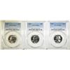 Image 1 : 1960, 61 & 62 WASHINGTON QTRS, PCGS PR-66