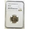 Image 1 : 1938 D JEFFERSON NICKEL NGC MS 67