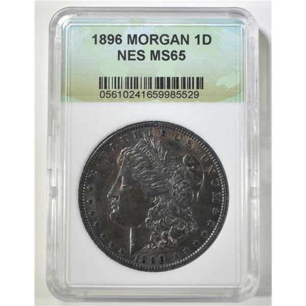 1896 MORGAN DOLLAR NES GEM BU