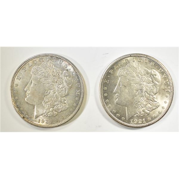 1921-D,S MORGAN DOLLARS AU/BU