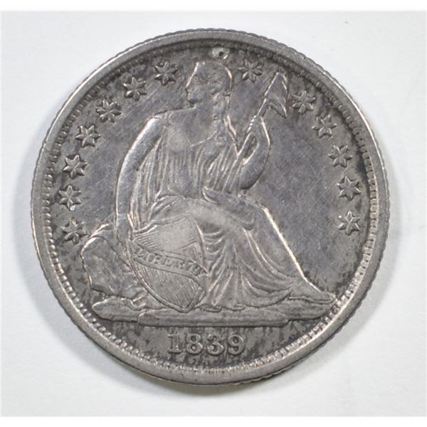 1839-O SEATED LIBERTY DIME  XF