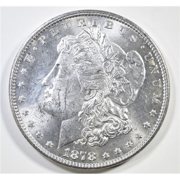 1878 7/8 TF WEAK MORGAN DOLLAR  CH BU