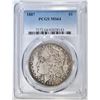 Image 1 : 1887 MORGAN DOLLAR  PCGS MS-64