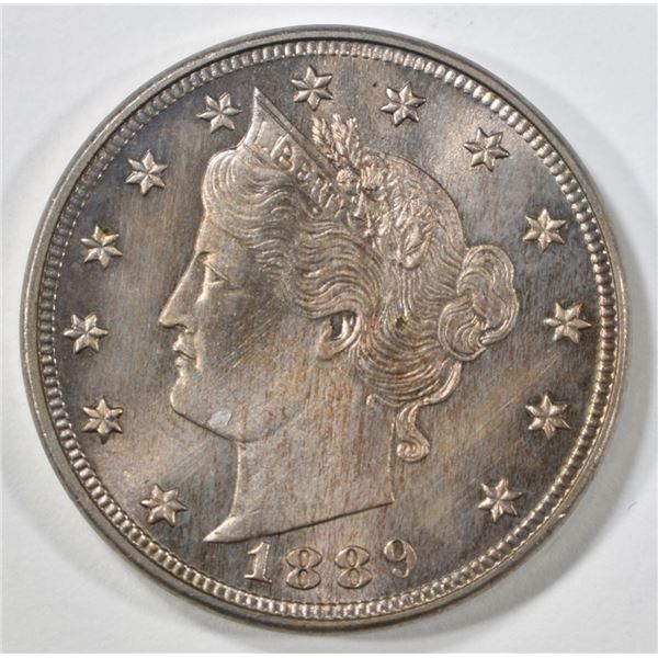 1889 LIBERTY NICKEL  GEM BU PROOF