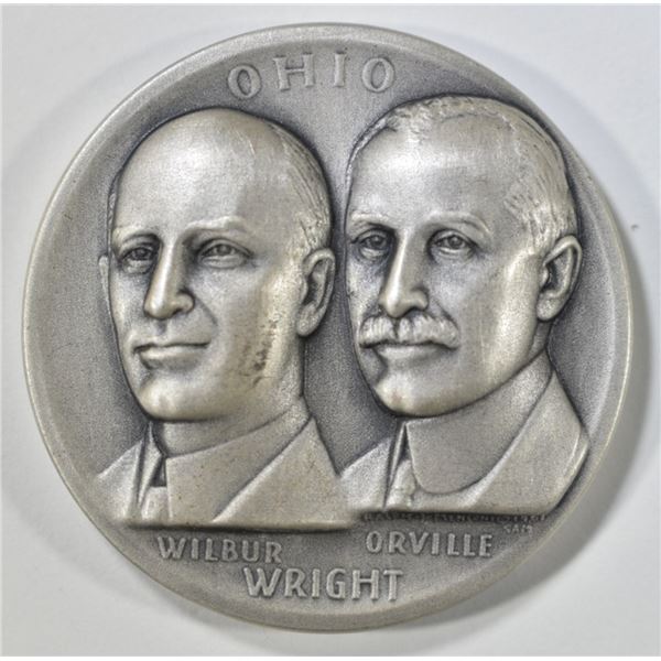 WRIGHT BROTHERS OHIO STATEHOOD ART MEDAL