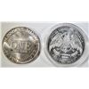 Image 2 : 2 1 OZ SILVER ROUNDS: