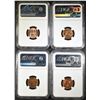 Image 2 : 1946-S, 48-S, 52-S, 72-D LINCOLNS NGC MS-66 RD
