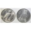 Image 2 : 2-GEM BU 1923 PEACE DOLLARS