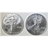 Image 1 : 2 2022 AMERICAN SILVER EAGLES