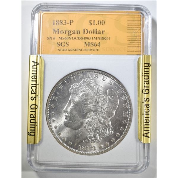 1883-P MORGAN DOLLAR CH BU