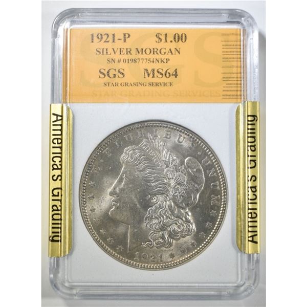 1921-P MORGAN DOLLAR CH BU