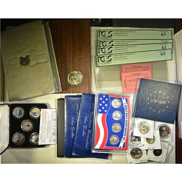 COLLECTORS LOT; 5- 1890 $ REMAINDER NOTES PCGS 63,