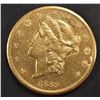 Image 1 : 1889-CC $20 GOLD LIBERTY AU/BU