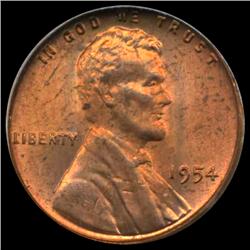 1954 Lincoln Cent Super Gem MS67 Graded (COI-3753)