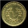 Image 2 : GOLD PLATED LIBERTY NICKEL (COI-3827)
