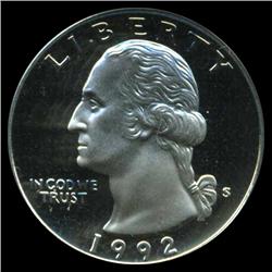 1992S US Washington Proof Quarter Coin GEM (COI-3865)
