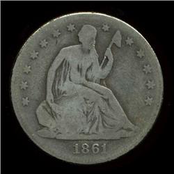 1861 Seated Half  (COI-3922)