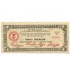 Image 2 : 1945 Philippines 2 Peso Guerrilla Note WW2   (COI-959)