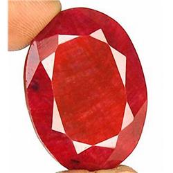 88 Cts Rare Huge Pigeon Blood Red Natural African Ruby RETAIL $6000 (GEM-2786)