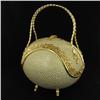 Image 1 : Handmade Ostrich Egg Handbag Gilded Hardware