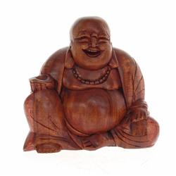 Hand Carved Mahogany Buddha
