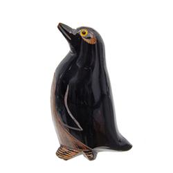 Handcarved Water Buffalo Horn Penguin Netsuke