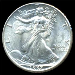 1937 Walking liberty Half Gem BU