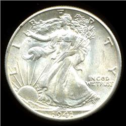 1941D Walking Liberty Half Dollar Gem UNC