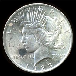 1923 Peace Dollar Choice BU With Error