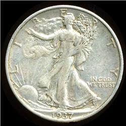 1937S Walking Liberty Half Dollar Hi Grade