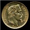 1864A France Napoleon Gold 20 Franc Hi Grade Coin 