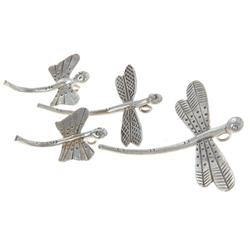 Handmade Silver Hilltribe Dragonfly Pendants 