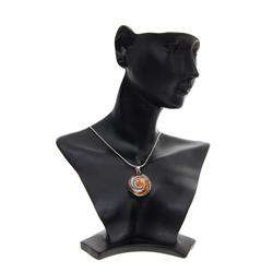 Polished Shell Sterling Silver Pendant Necklace