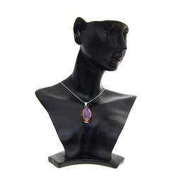 Polished Cowry Shell and Sterling Silver Necklace