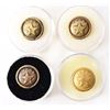 Image 1 : (4) Republic of Texas Brass Buttons