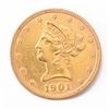 Image 1 : 1901 Liberty Head $10 Gold Coin
