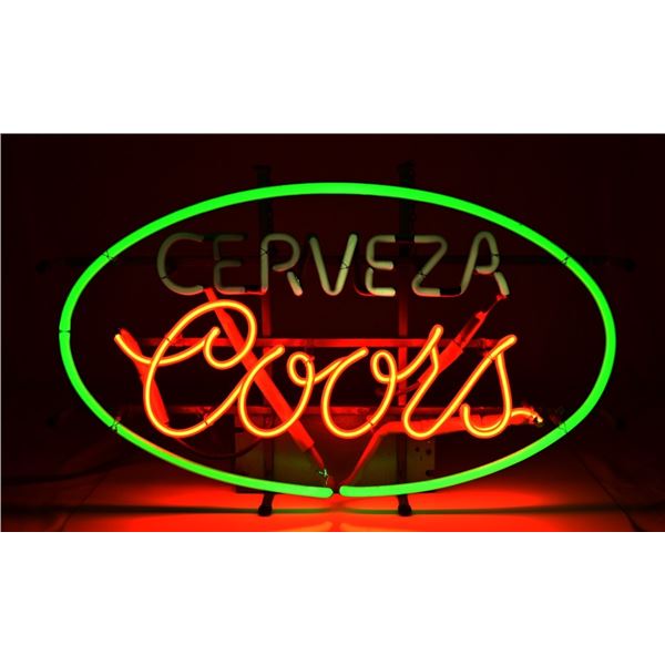 Coors Cerveza Neon Sign
