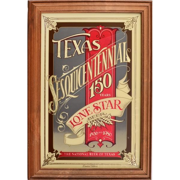 Lone Star Beer Texas Sesquicentennial Mirror