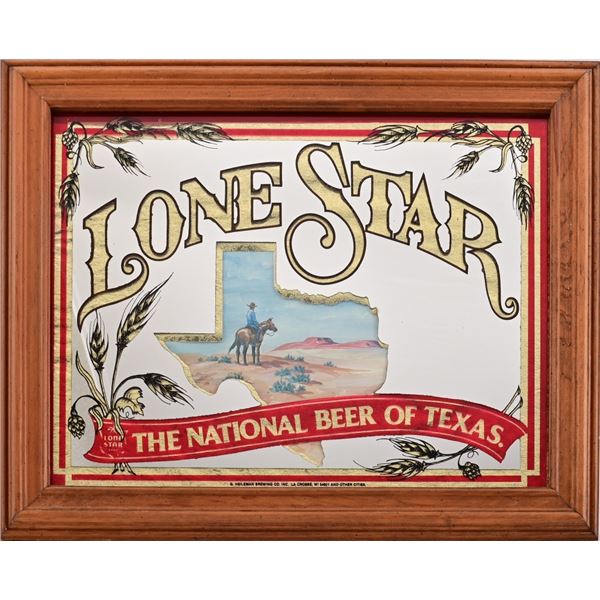 Lone Star Beer Texas Bar Mirror