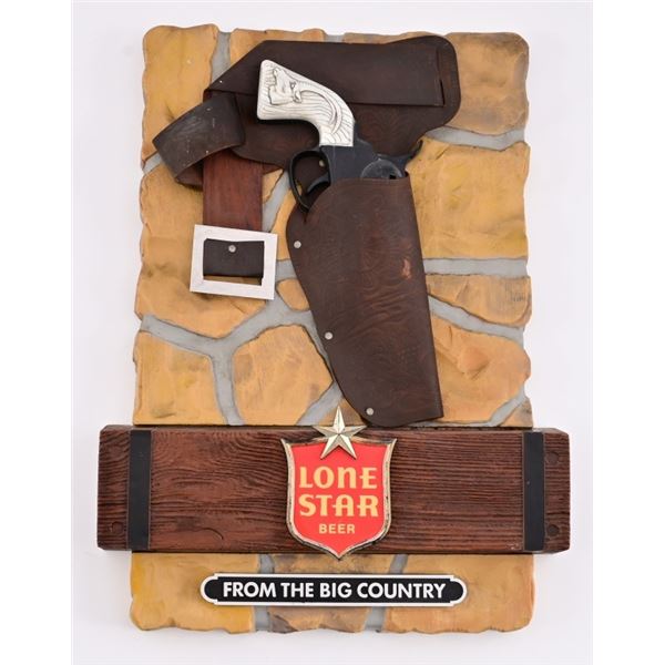 Lone Star Beer Gun Series Lighted Sign