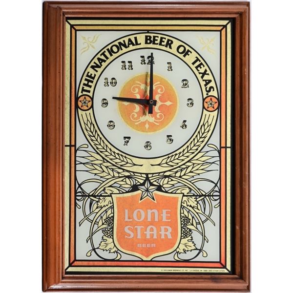 Lone Star Beer Bar Clock