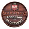Image 1 : Lone Star Beer On Draught Barrel Keg Sign