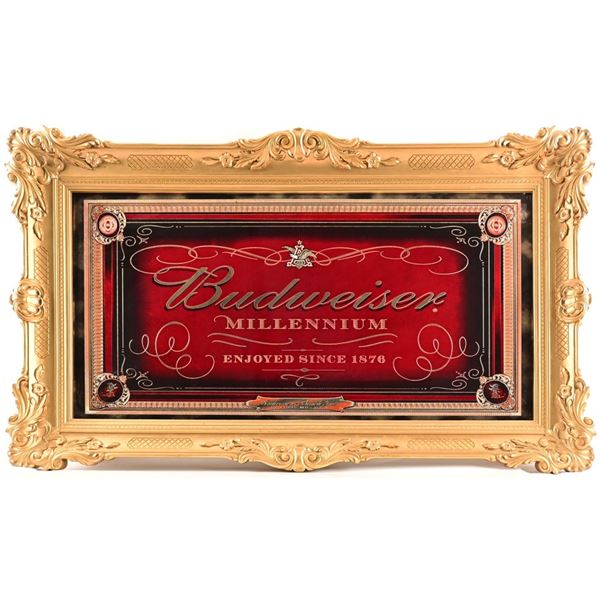 Budweiser Beer Millenium Mirror Sign