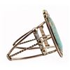 Image 5 : (2) Sterling Silver & Turquoise Cuff Bracelets