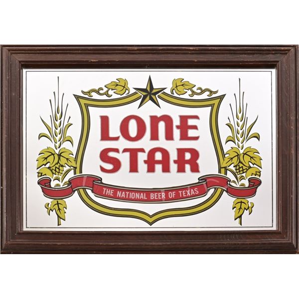 Lone Star Beer Lighted Mirror Sign