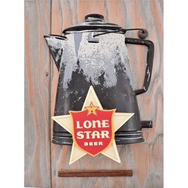 Lone Star Beer Coffee Pot Lighted Sign